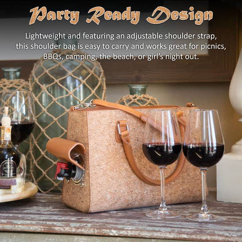 Cork Drink Purse Insulated with Bladder Bag